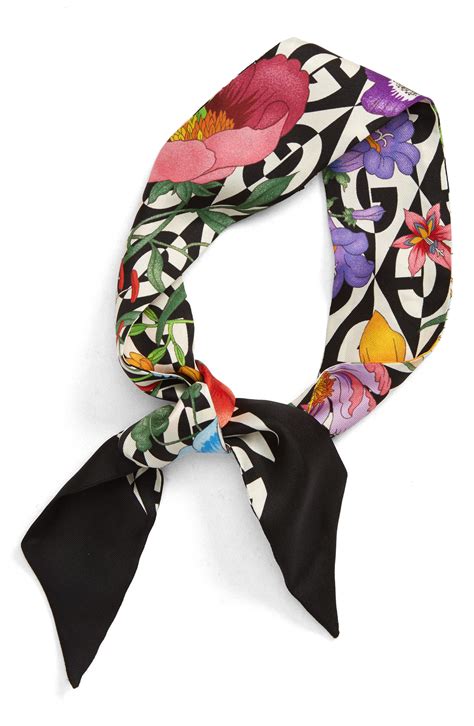 gucci flowers scarf